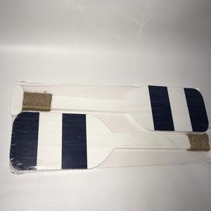 Target Bullseye Playground Beach Lake House Pair Blue White Boat Oars Paddle New